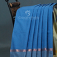Dual Shades of Blue With Contrast Blouse Pure Mangalgiri Cotton By Gayathri Reddy Designer Studio | Swadesiicart