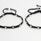 NVR Women's Evil Eye Adjustable Black Anklets | Swadesiicart