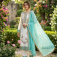 Anaita Blue & White Gimmy Chu Readymade Suit with Embroidery & Moti Work
