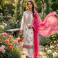 Anaita Pink & White Gimmy Chu Readymade Suit with Embroidery & Moti Work
