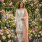 Anaita Pink & White Gimmy Chu Readymade Suit with Embroidery & Moti Work