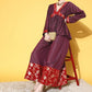 InWeave Women's Wine Red Brocade Mughal Shaan Kurta Palazzo Set - Swadesiicart