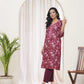 Vaasva Women Magenta Cotton Printed Straight Kurti - Swadesiicart