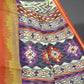 Shades of Cream And Red Blouse Patola Print Semi Chanderi Saree By Gayathri Reddy Designer Studio | Swadesiicart