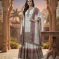 Anaita Purple & White Georgette Readymade Suit with Embroidery & Sequence Work