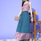 InWeave Women's Mauve Brocade Strappy Top W Teal Mauve Brocade Palazzo Set - Swadesiicart