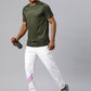 Alcis Men Typography Printed Dry Tech Slim Fit Sports T-shirt | Swadesiicart