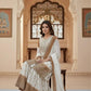 Anaita Brown & White Georgette Readymade Suit with Embroidery & Sequence Work