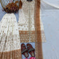 Anaita Brown & White Georgette Readymade Suit with Embroidery & Sequence Work
