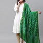Juniper Women Green Shantoon Bandhani Na Dupatta | Swadesiicart
