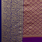 Mitera Pink & Golden Ethnic Motifs Banarasi Saree with Zari Border | Swadesiicart