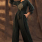 Juniper Women Jadegreen Rayon Slub Embroidered Regular Jumpsuit - Swadesiicart