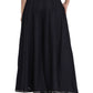 Juniper Women Black Rayon Solid Flared Palazzo | Swadesiicart