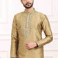 Raivat Ethnic Art Banarasi Silk Thread Work Kurta Pajama In Beige Colour | Swadesiicart