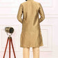 Raivat Ethnic Art Banarasi Silk Thread Work Kurta Pajama In Beige Colour | Swadesiicart