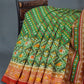 Shades of Parrot Green Bandhni Design Semi Chanderi Saree By Gayathri Reddy Designer Studio | Swadesiicart
