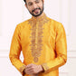 Raivat Ethnic Art Banarasi Silk Thread Work Kurta Pajama In Mustard Colour | Swadesiicart
