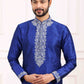 Raivat Ethnic Art Banarasi Silk Thread Work Kurta Pajama In Blue Colour | Swadesiicart