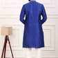 Raivat Ethnic Art Banarasi Silk Thread Work Kurta Pajama In Blue Colour | Swadesiicart
