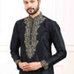Raivat Ethnic Art Banarasi Silk Thread Work Kurta Pajama In Black Colour | Swadesiicart