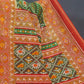 Shades of Parrot Green Bandhni Design Semi Chanderi Saree By Gayathri Reddy Designer Studio | Swadesiicart
