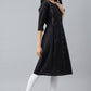 W for Woman Black Bock Pleated Embroidered kurta
