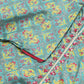 W for Woman Blue Gathered kurta With Bead Work