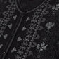 W for Woman Black Floral Printed Panelled Indie Dress