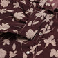 W for Woman Burgundy Floral Printed Long Shirt Dress