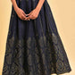 W for Woman Blue Printed Light Festive Skirt
