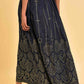 W for Woman Blue Printed Light Festive Skirt