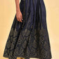 W for Woman Blue Printed Light Festive Skirt
