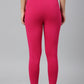 W for Woman Berry Pink Solid Knitted Women Tights