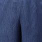 W for Woman Blue Stripe Print Women Straight Pants
