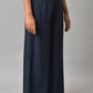 W for Woman Blue Solid Printed Pure Cotton Straight Kurta with Parallel Pant Set