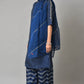 W for Woman Blue Bandhani Printed kurta With Bandhani Pants And Organza Dupatta