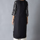 W for Woman Black Printed kurta