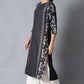 W for Woman Black Printed kurta