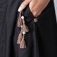 W for Woman Black Angrakha Maxi Dress In Round Neck