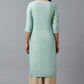 W for Woman Blue Jacquard Sequined kurta
