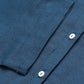 W for Woman Blue Solid Cotton Shirt Kurta in Mandarin Collar
