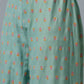 W for Woman Aqua Blue Floral Printed Parallel Pants