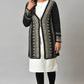 W for Woman Black Reversible Jacquard Women Cardigan