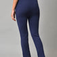 W for Woman Blue Knitted Women Straight Pants