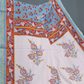 Shades of Blue Combination Printed Cotton Saree By Gayathri Reddy Designer Studio | Swadesiicart