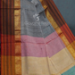 Kalanetha Grey Coloured Pure Narayanpet Cotton Saree By Gayathri Reddy Designer Studio | Swadesiicart