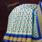 Combo of Off White and Blue Patan Patola Semi Chanderi Saree By Gayathri Reddy Designer Studio | Swadesiicart