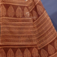 Dark Mustard Colour Block Print Pure Mulmul Cotton Saree By Gayathri Reddy Designer Studio | Swadesiicart