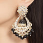 Shining Diva Black Classic Chandbalis Earrings - Swadesiicart