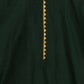 Ahalyaa Dark Green Chanderi Solid Kids Kurta Palazzo Set With Dupatta For Girls | Swadesiicart